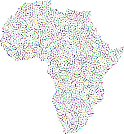 Africa Arrows Disarray Colorful clipart