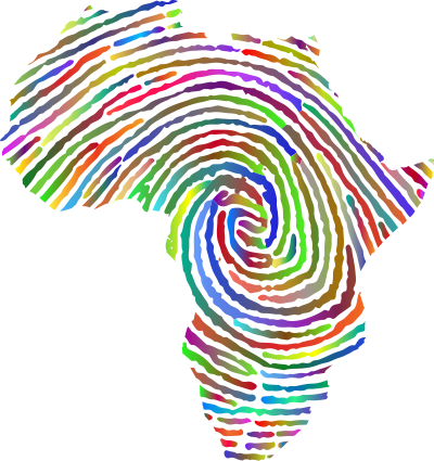 Africa Fingerprint Polyprismatic clipart
