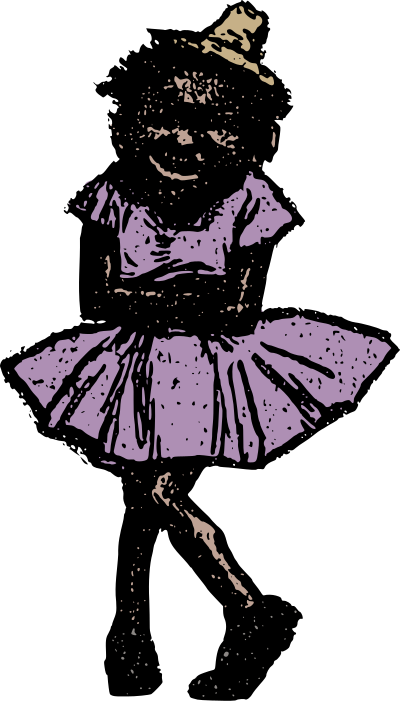African American Girl clipart