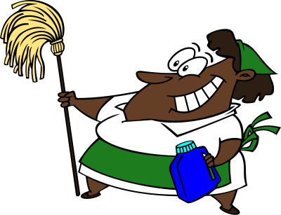 African Cleaning Lady clipart