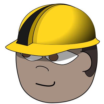African Construction Worker clipart