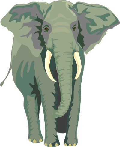 African elephant clipart