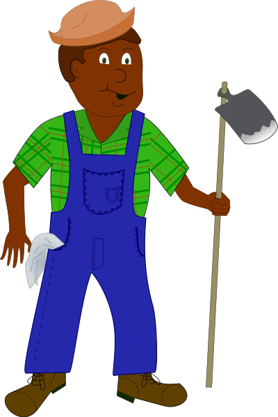 African Farmer clipart