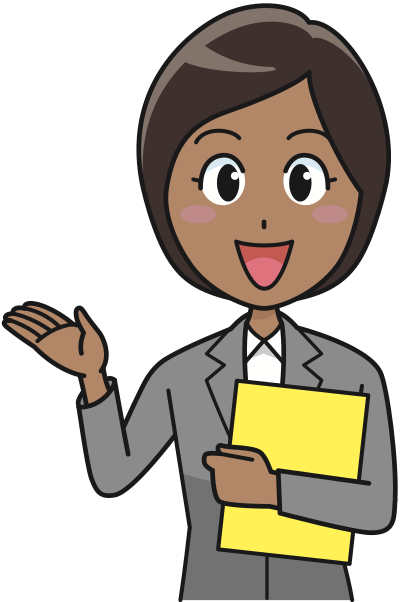 African Female Office Worker clipart