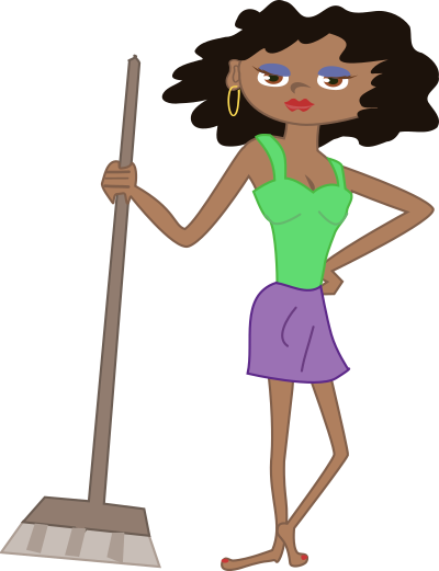 African Housekeeper clipart