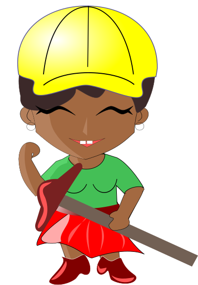 African Lady Architect clipart
