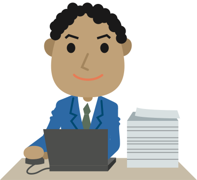 African Male Office Worker clipart