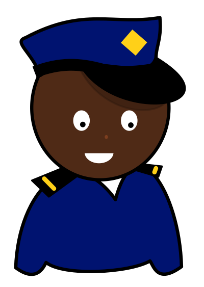 African Policeman clipart