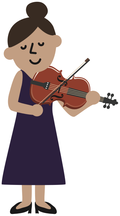 African Violinist clipart