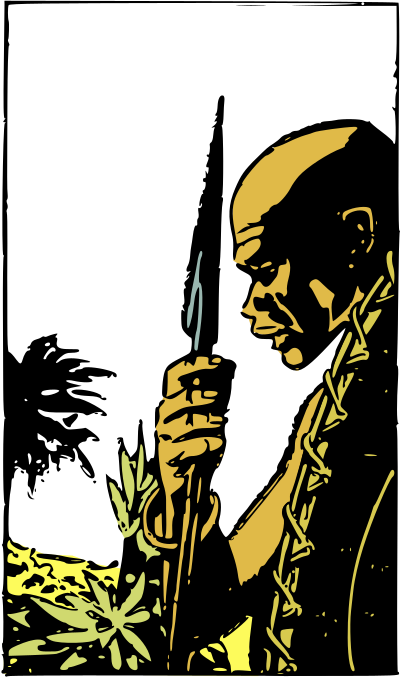 African warrior clipart