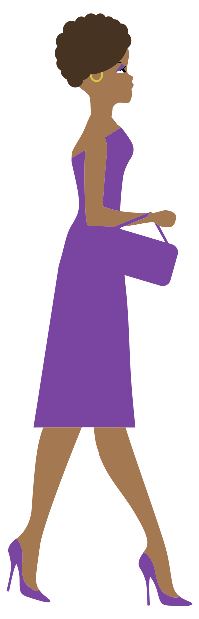 African Woman Side View clipart