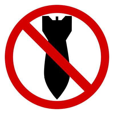 Against war, don't drop bombs clipart