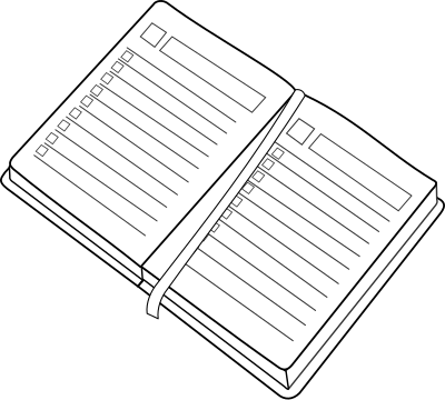 Agenda / planner clipart
