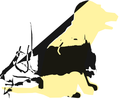 Agitated dog 3 clipart