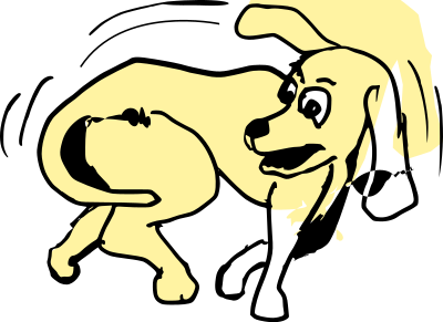 Agitated Dog 5 clipart