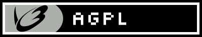 AGPL License Web Badge (Version 2) clipart