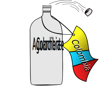 Aguardiente colombia clipart