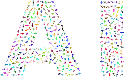 AI Typography Arrows Colorful clipart