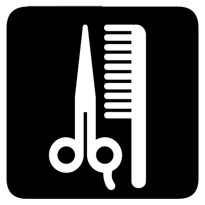Aiga barber shop - beauty salon bg clipart