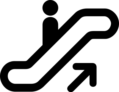 Aiga escalator up clipart