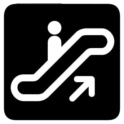 Aiga escalator up bg clipart