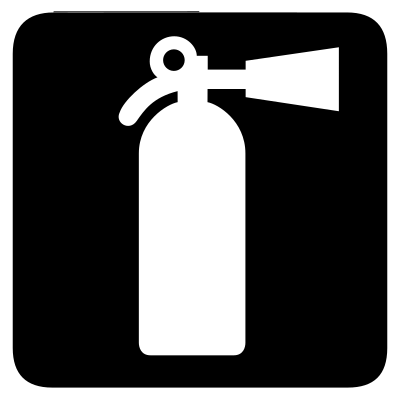 Aiga fire extinguisher bg clipart