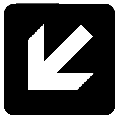 Aiga left and down arrow clipart
