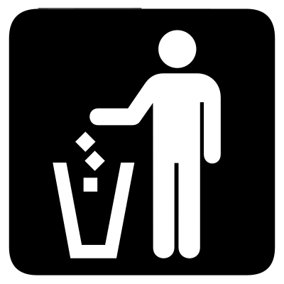Aiga litter disposal bg clipart