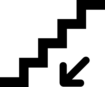 Aiga stairs down clipart
