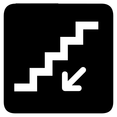 Aiga stairs down bg clipart