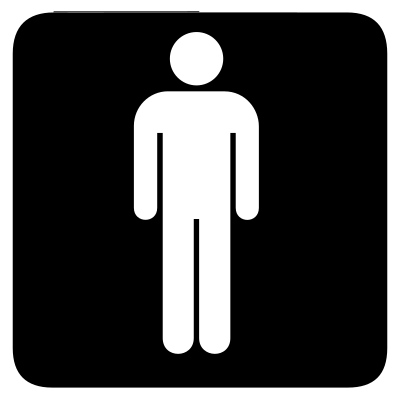 Aiga toilet men bg clipart
