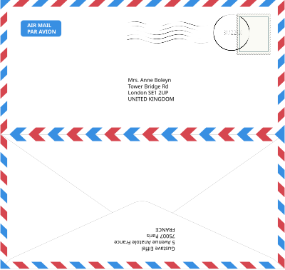 Air Mail Envelope clipart
