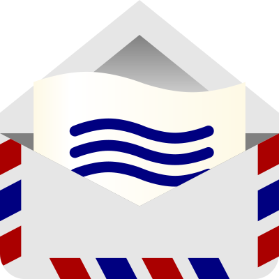 Air mail envelope clipart