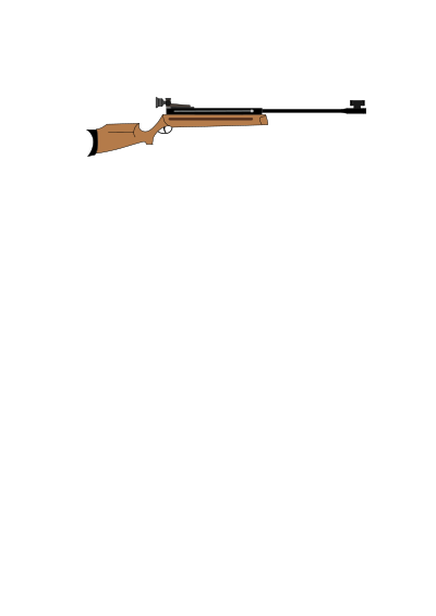 Air rifle clipart