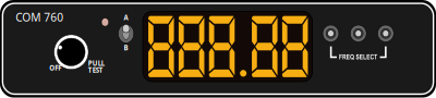 Aircraft Communication Radio with LED Fonts clipart
