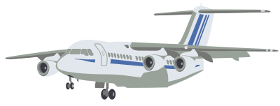 Aircraft passengers clipart