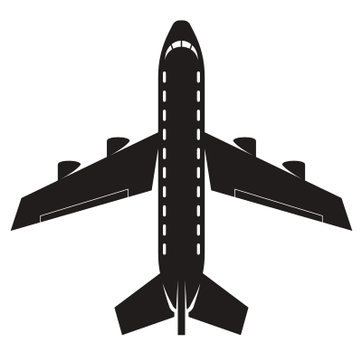 Aircraft silhouette clipart