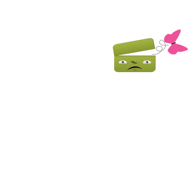 Airhead with butterfly clipart