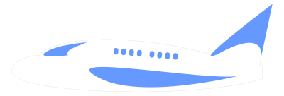 Airplane aeroplane minimal outline clipart