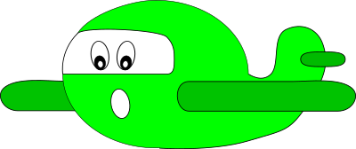 Airplane Oops! clipart