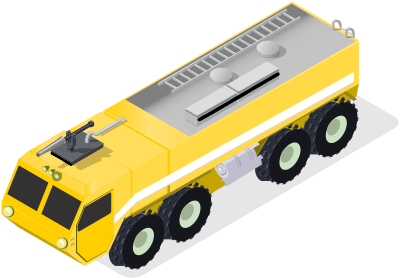 Airport Fire Truck clipart