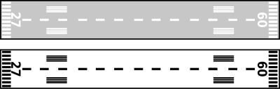 Airport Runway - Top View clipart