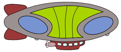 Airship Diagram clipart