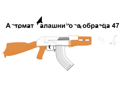 AK47 Assault Rifle clipart