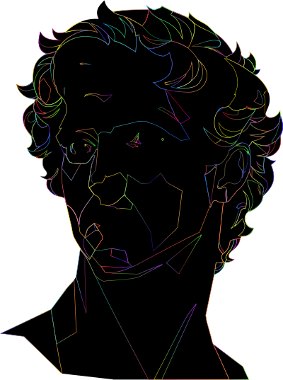 AL Generated Alexander The Great Line Art Polyprismatic clipart