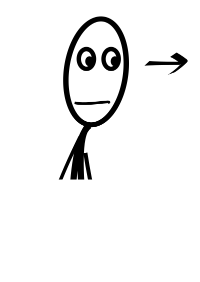 AL-look-right clipart