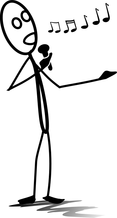 Al singing melody clipart
