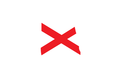 Alabama State Outline with Flag Background clipart