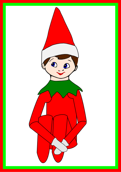 AlanSpeak Elf on the Shelf 03 clipart