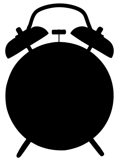 Alarm Clock Silhouette clipart